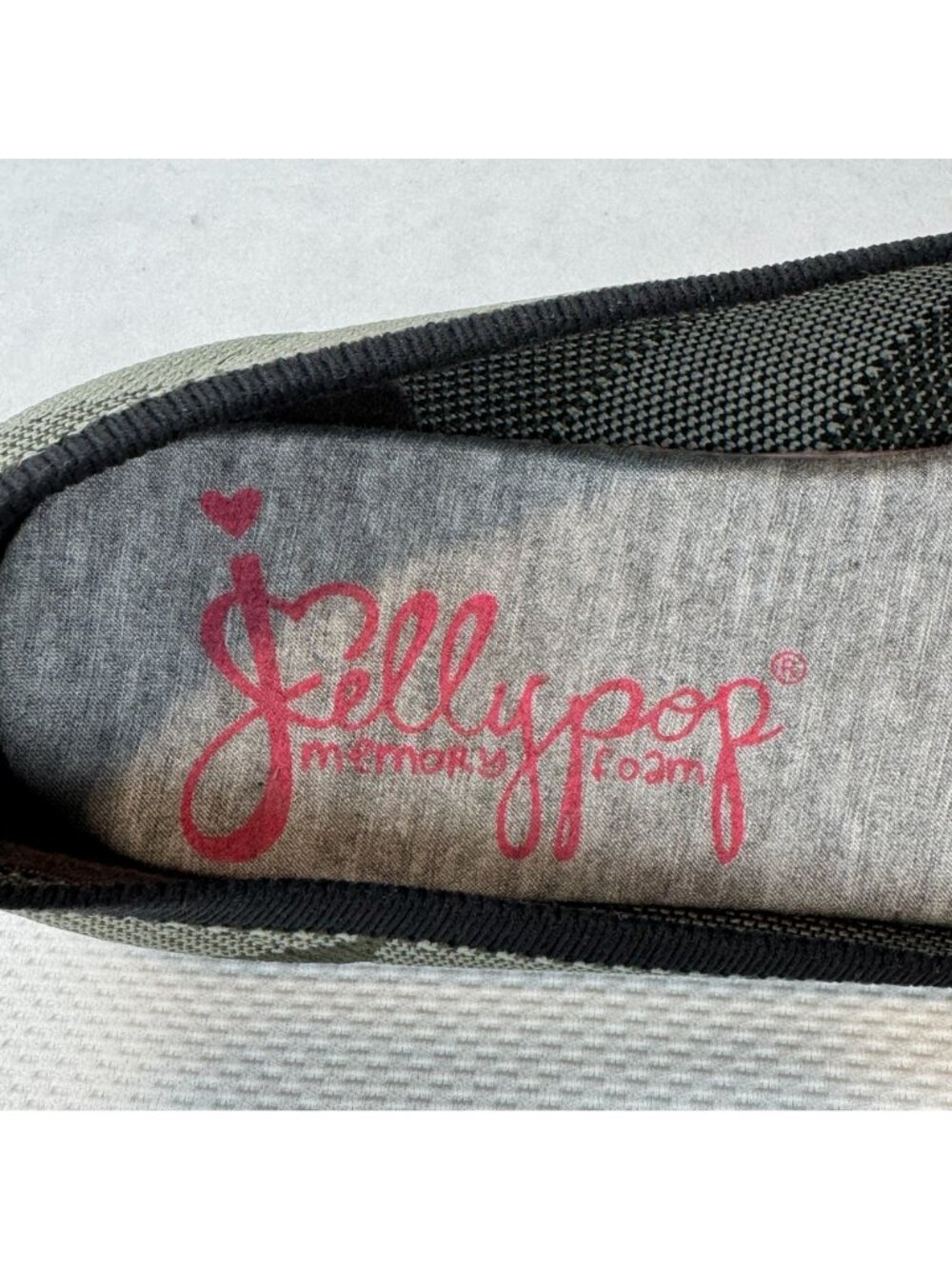 Jellypop Camo Ballet Flats Size 8M Green Memory Foam Slip-On Womens Shoes - Picture 8 of 12